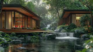 Forest House AmbientRelaxing Stream Sound, Birds Singing And Nature Melody for Healing, Meditation