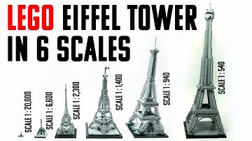 LEGO EIFFEL TOWER IN 6 SCALES