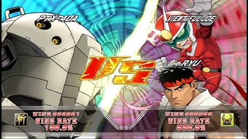 Tatsunoko Vs Capcom: (Online) PTX-40A vs Ryu / Viewtiful Joe