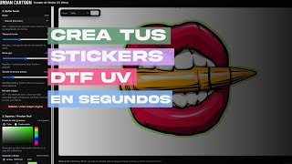 Cómo crear stickers DTF UV online en segundos Herramienta automática de UrbanCartoon