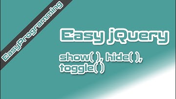 Easy jQuery - Enhance your app with Show, Hide, and Toggle (7)