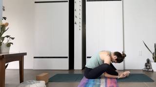 55 Min Slow Vinyasa Yoga for Tight Hips | Breath Led Flow