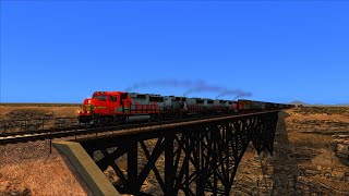 TSC 2024: ATSF GP60M intermodel train