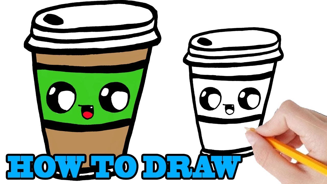 Uitgelezene HOW TO DRAW A CUP OF COFFEE KAWAII | HOE TEKEN JE EEN KOP KOFFIE IZ-88