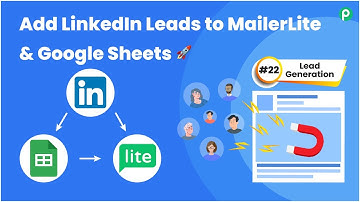 Add LinkedIn Leads to MailerLite & Google Sheets | Lead Generation #22