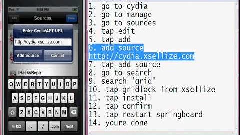How to get gridlock on ipod touch or iphone
