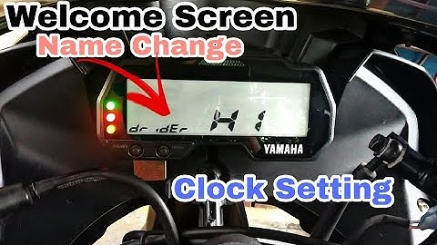 Welcome Screen Name change & Time Setting in R15 V3