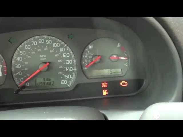 Volvo S40 V40 Service Light On Off