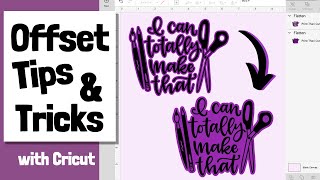 3 ways to fill in offset holes in design space | cricut offset hacks