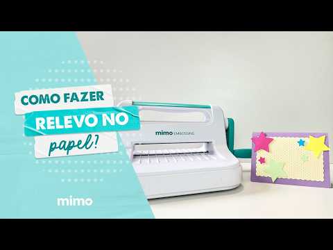 How to Create Embossed Paper Crafts? Mimo Embossing Cutting and Embossing Machine