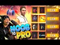 Free fire making noob poor adam  rich pro chrono  got all old rare bundles in just 1 diamond
