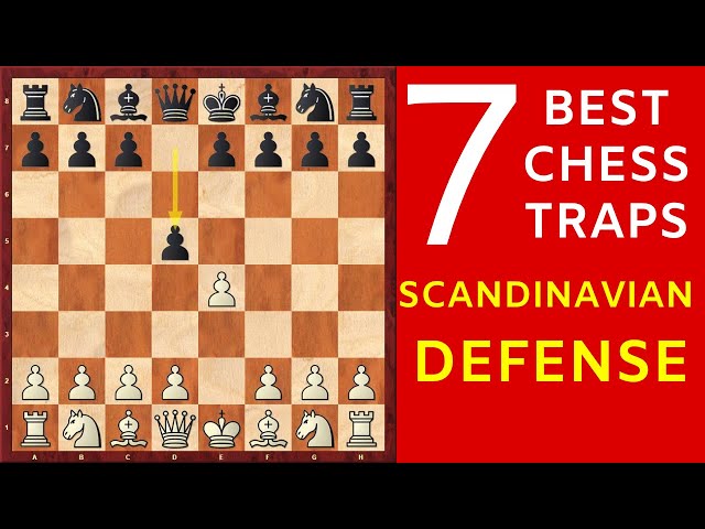 Scandinavian Trap - Chess Traps Part 42 - #chess #chesstok