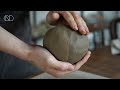      making a ceramic plate on the wheel ondo studio