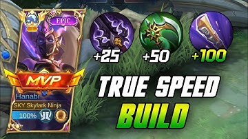 HANABI TRUE SPEED BUILD😱 BUILD HANABI TOP 1 GLOBAL (Must Try) | HANABI BEST BUILD 2023 | MLBB