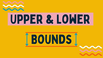 Upper And lower Bounds