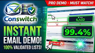 Conswitch Email validator - Validate all domain emails - Unlimited plan - Multi user and instance