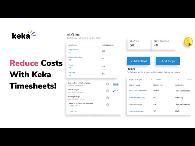 Reduce Your Project Costs with Keka Timesheets l Keka HR