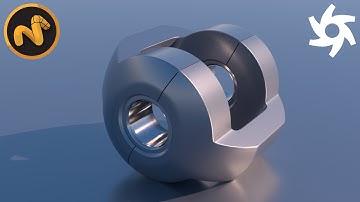 Hard surface N°6-"Ball Joint" in MODO foundry-Subdivion & Meshfusion