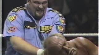 Hulk Hogan vs. Big Bossman 1-13-1989 - YouTube