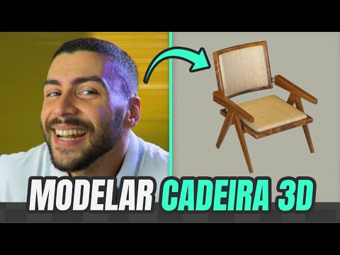 Como MODELAR uma cadeira 3D no Cinema 4D