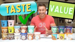 I TasteTested EVERY Single Keto Ice Cream from the Store (Haul + Tasting)