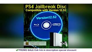 For PS4 Jailbreak Gold Disc 12.52 Latest Firmware Supported Bootable Eject Payload Homebrew Backup G