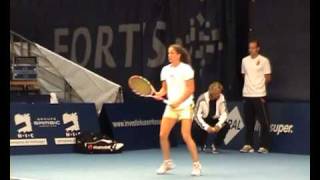 Patty Schnyder practice in Luxembourg 2007 2