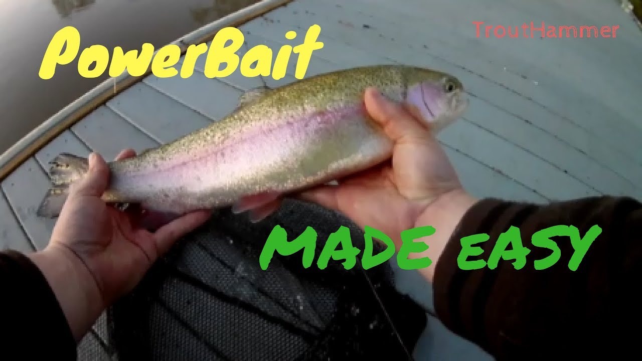 Simple PowerBait Rig for Rainbow Trout 