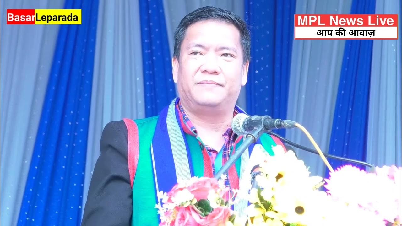 CM Pema Khandu Addressing The Public At Basar Divisional Commissioner cm-pema-khandu-addressing-the-public-at-basar-divisional-commissioner
