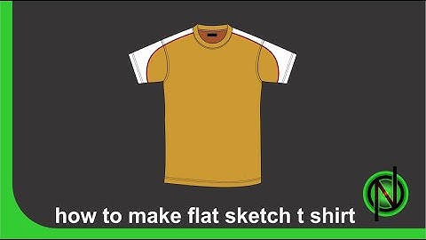 CorelDRAW for beginner to advanced 0049 flat sketch t shirt