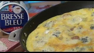 Recette d'Omelette aux pommes de terre et au Bresse Bleu - 750g