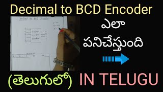 Decimal to BCD Encoder in Telugu - Digital Electronics,STLD,DLD||B-TECH, DIPLOMA