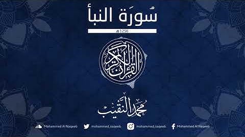 سورة النبأ محمد النقيب
