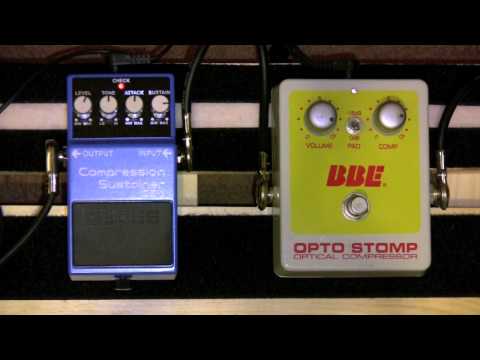 Boss CS-3 Compressor Vs BBE Opto Stomp Compressor Pedal