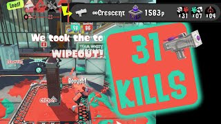 Splatoon 3 - Tower Control 31 Kills with Splattershot Jr.!!