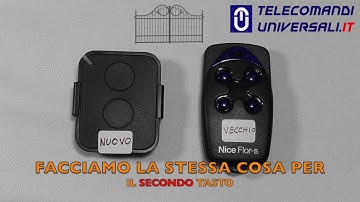 Come Duplicare un Telecomando Nice FLO2RE/FLOR-S