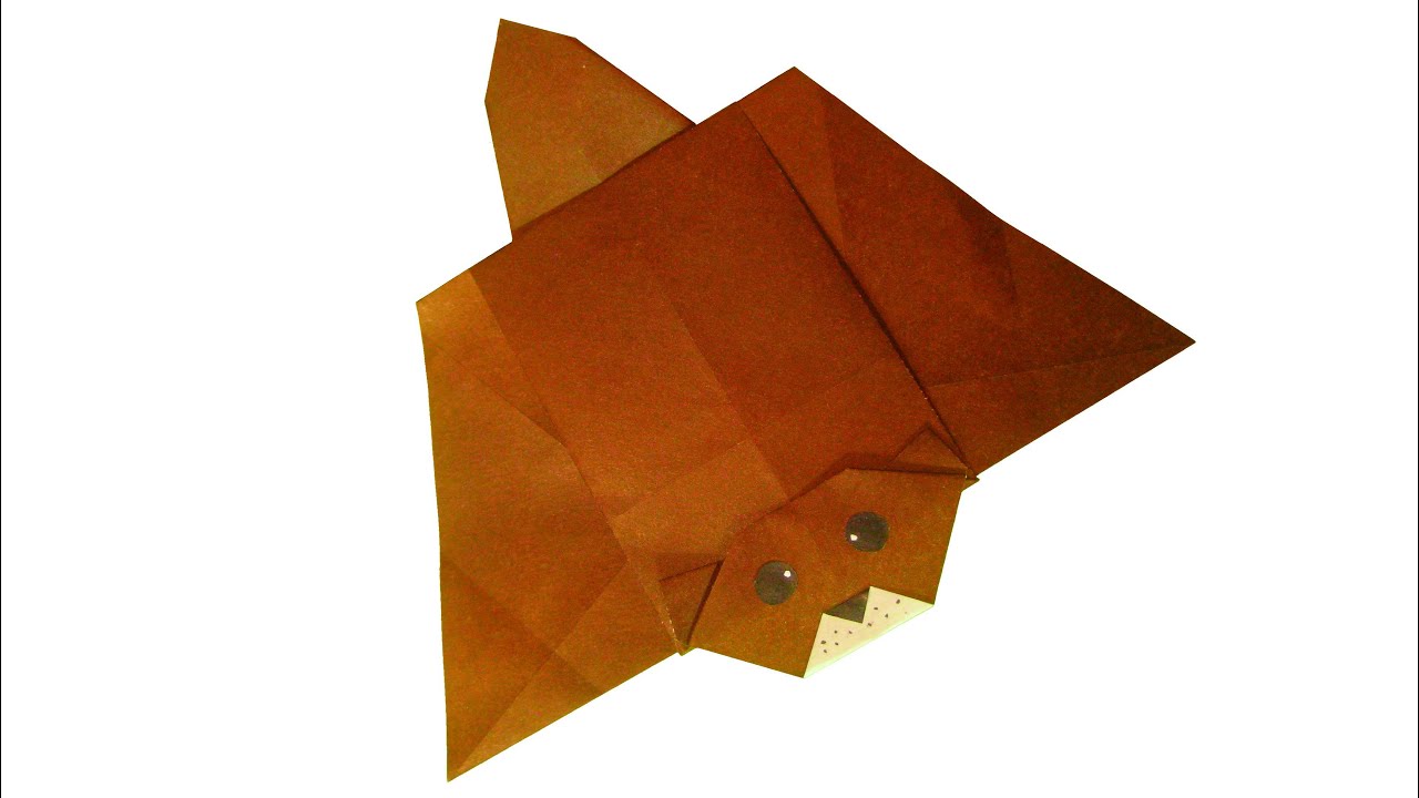 Ardilla De Vuelo De Origami