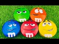 Mystery Candy Tins | Rainbow Skittles and Relaxing ASMR M&amp;M's Candies Unboxing from Colorful Jars