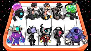 Merge Monster: Magic Lamp Skibidoo VS Ball Tv Princess Hero Battle Strategy Defence Fight Gameplay screenshot 1