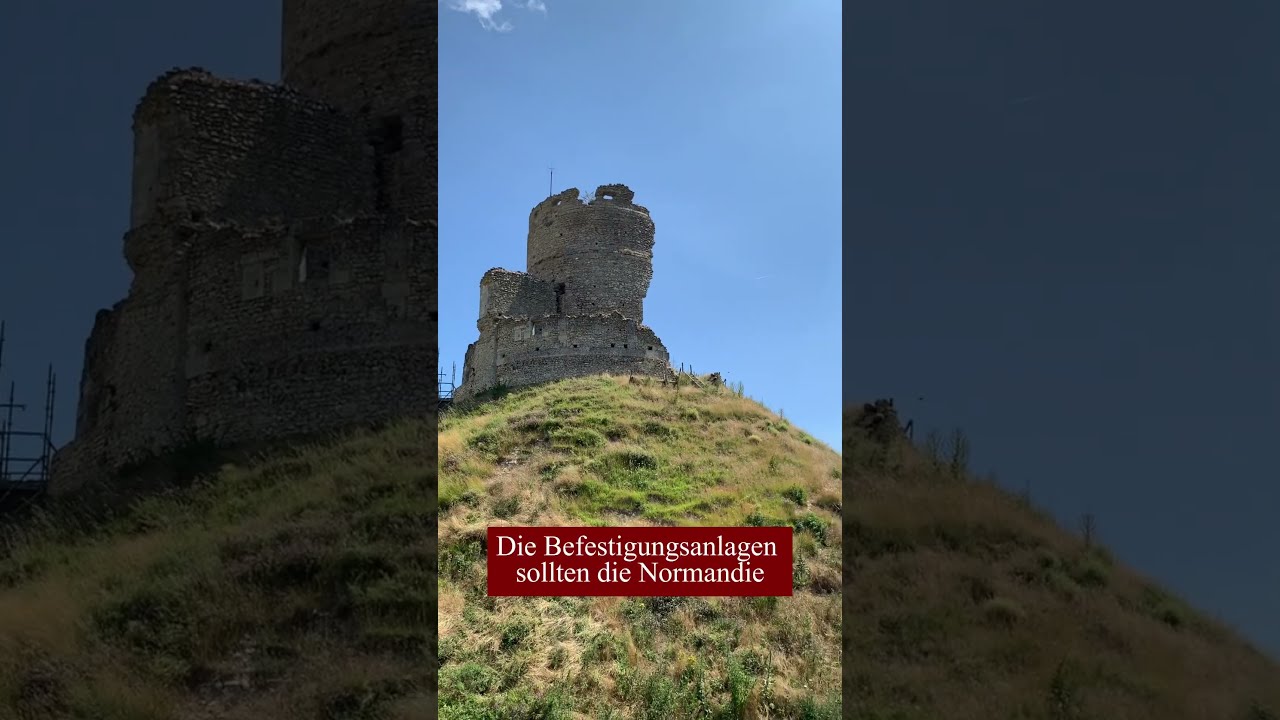 Normannische Grenzburg: Châteauneuf-sur-Epte #mittelalter #normandy # ...