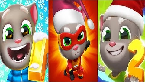 Talking Tom Hero Dash vs Talking Tom Gold Run vs Talking tom Gold Run 2 - Android iOS Gameplay VXETS