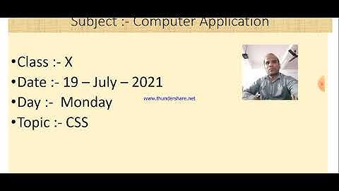Class X Computer Application 19 07 2021 By Mr  Praveen Singh