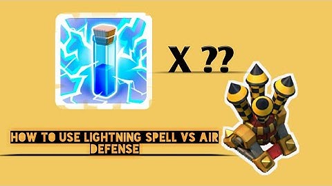 Best way to use lightning spell in  coc clash of clans 3 star every base dragon lightning