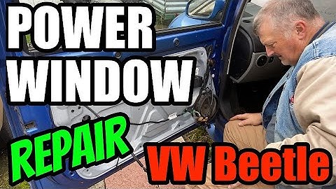 Power Window Repair on VW New Beetle