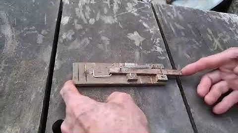 Homemade push push mechanism .