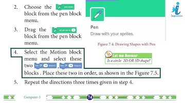 Computer Class 3 Chapter - 7 Introducing Scratch 3.0 | Impression Publication
