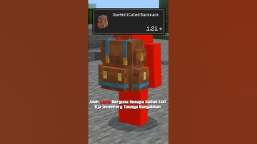 Backpack Di Minecarft 1.21 #addon #mod #mcpe