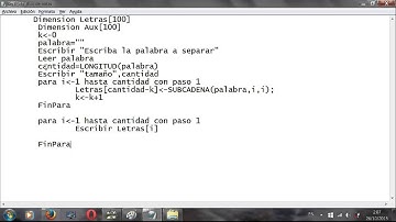 Algoritmo de Inventir una Palabra en Pseint