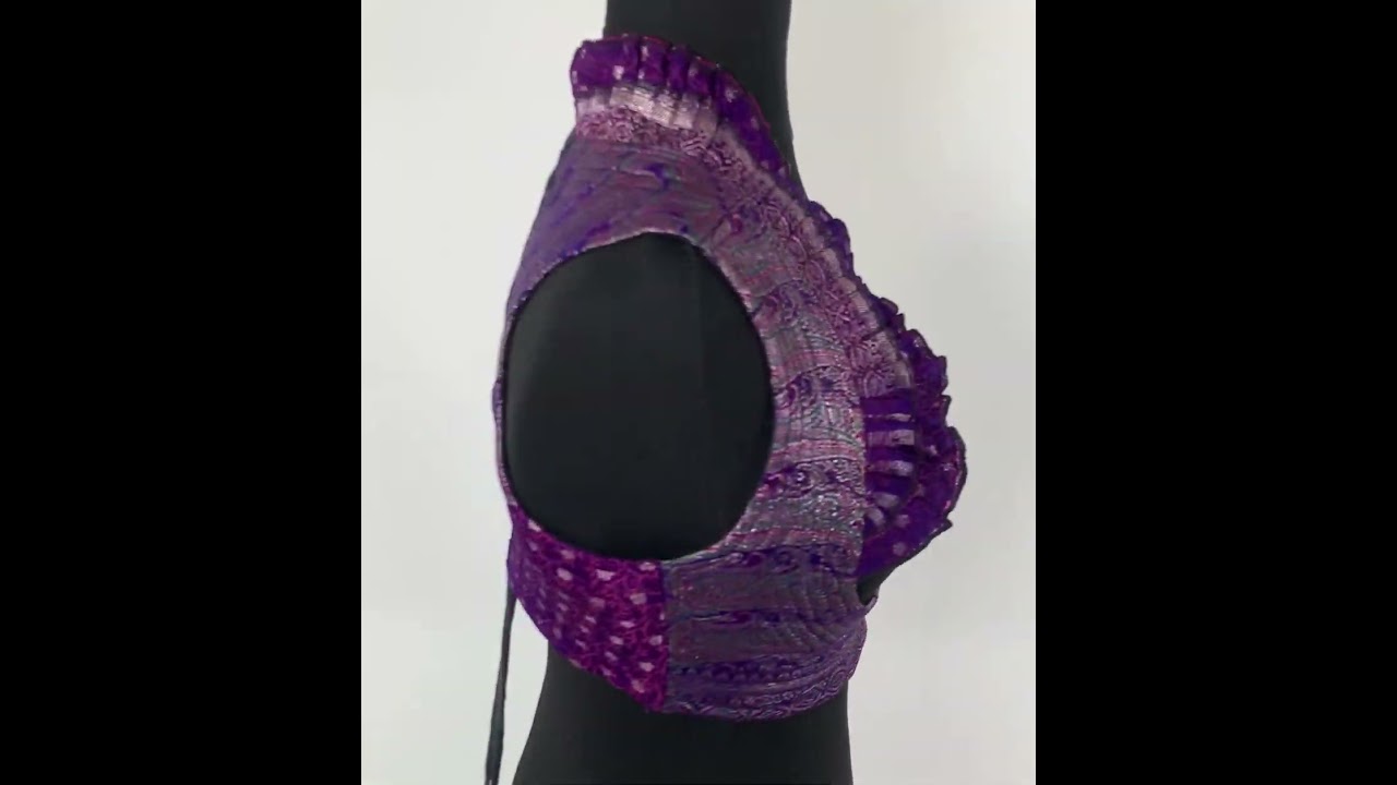 UK-M. Underbust Corset Choli Top Silk SKU:442-6699  