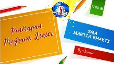 PENERAPAN PROGRAM LINIER